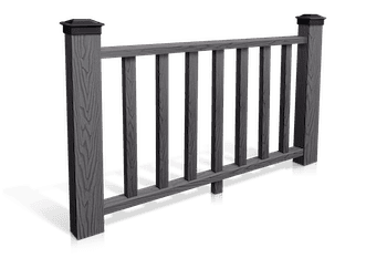 Ограждение из ДПК DeckLine черный