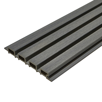 Фасадная (стеновая) реечная панель CM WALL, 219х26х3000 мм, STONE GRAY