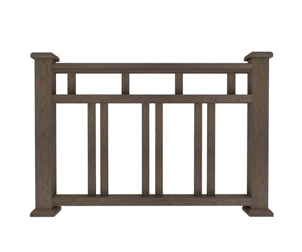 Ограждение из ДПК В1 Коричневый